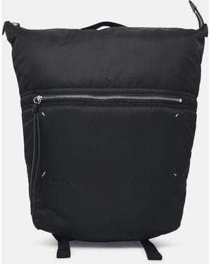 Maison Margiela 'Zip Line' Fabric Backpack - Black