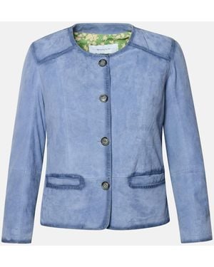 Bully Leather Jacket - Blue