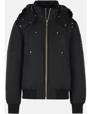 Moose Knuckles 'Original Ballistic' Cotton Blend Bomber Jacket - Black