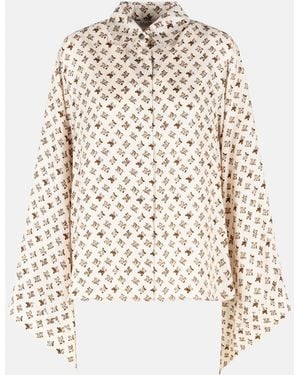 Max Mara 'Obice' Ivory Silk Shirt - White