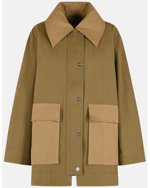 Ganni Cotton Jacket - Natural