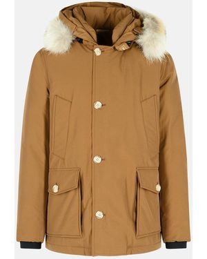 Woolrich 'Arctic' Cotton Blend Parka - Metallic