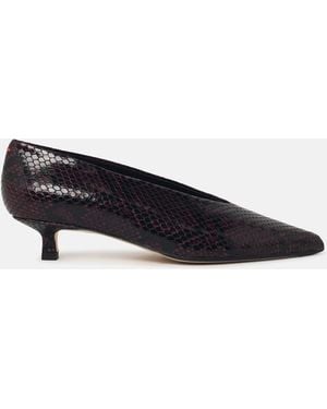 Aeyde Clara' Burgundy Leather Pumps - Multicolor