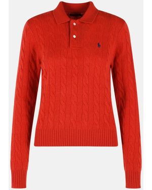 Polo Ralph Lauren Wool And Cashmere Blend Sweater - Red