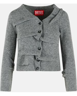 DIESEL Cardigan Crop-Ava - Grigio