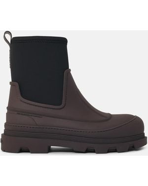 Moncler 'Vera Pulse' And Rubber Ankle Boots - Black
