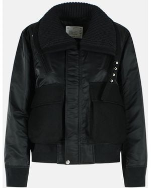Sacai Melton Jacket - Black