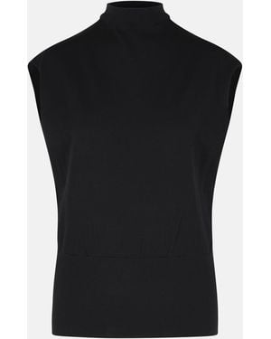 Jonathan Simkhai 'Juli' Viscose Blend Top - Black