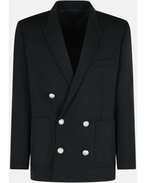 Balmain Virgin Wool Blazer - Black