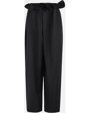 KHAITE 'Kira' Virgin Wool Pants - Black