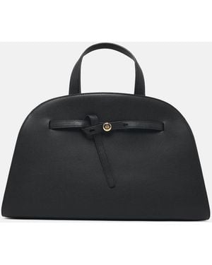 Tory Burch 'Romy' Leather Top Case - Black