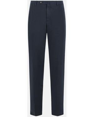PT Torino 'Slim Fit' Cotton Pants - Blue