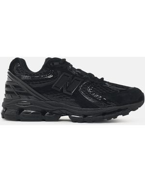 New Balance '1954' Mesh And Suede Sneakers - Black
