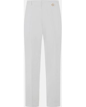 CASABLANCA Cotton Pants - White
