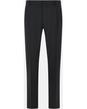 Dolce & Gabbana Virgin Wool Pants - Blue