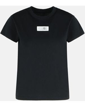 MM6 by Maison Martin Margiela Cotton T-shirt - Black