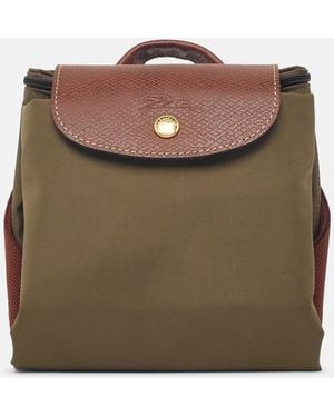 Longchamp 'M Le Pliage Original' Tela Backpack - Natural