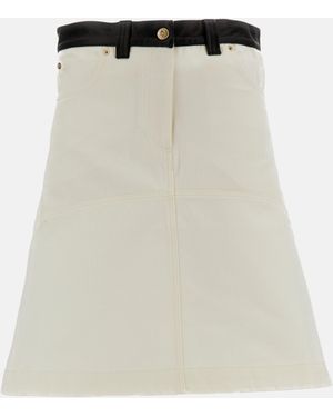 Wales Bonner Organinic Cotton Denim Skirt - Natural