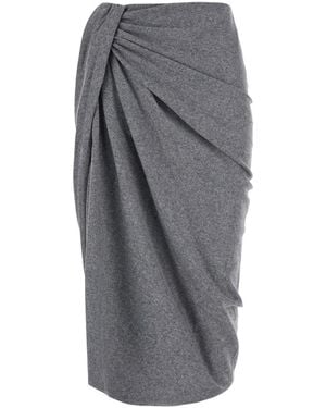 Isabel Marant Skirt Jeldia-Gc Tech Fabric - Gray