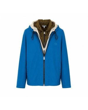Loewe Mini Logo Technical Shell Jacket - Blue
