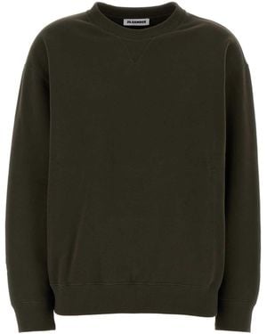 Jil Sander Cotton Sweatshirt - Green