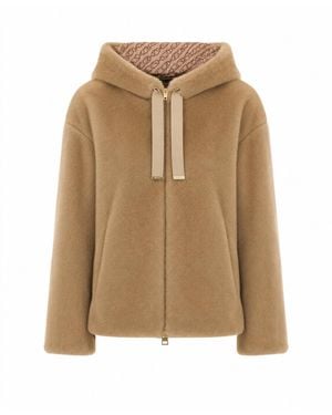 Herno Faux Fur Bomber - Natural