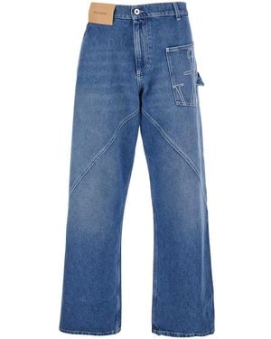 JW Anderson Jw Anderson Twisted Workwear Jeans - Blue