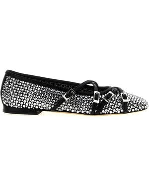 Mach & Mach Mach & Mach 'Crystal Net' Ballet Flats - Black