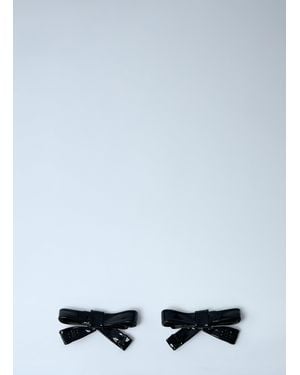 Balenciaga Bow Earrings - White