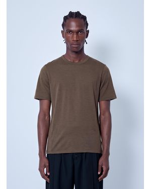 Jil Sander Cotton Crewneck T-Shirt - Brown