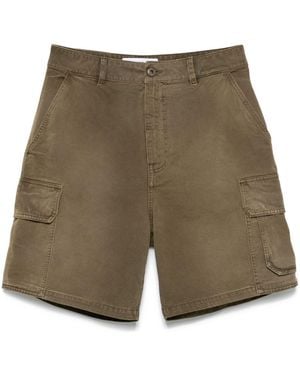 Loewe Cotton Cargo Shorts - Green