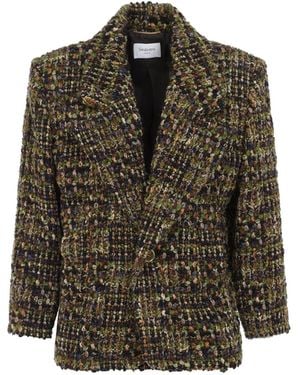Saint Laurent Tweed Jacket - Green