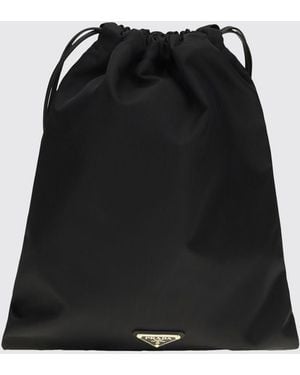 Prada Recycled Nylon Bucket Bag - Black