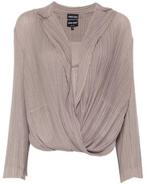 Giorgio Armani Neutrals Tops - Brown
