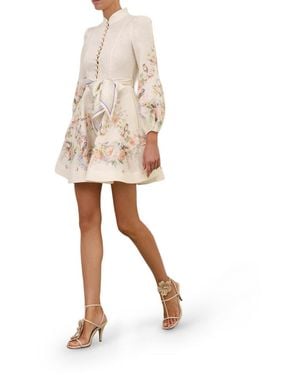 Zimmermann Valiant Buttoned Mini Dress - Natural