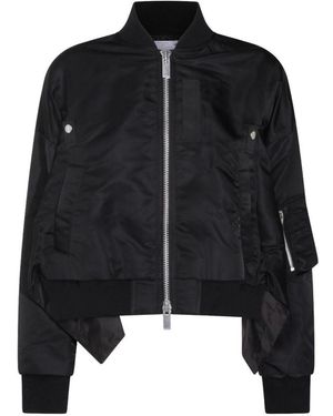 Sacai Nylon Bomber Jacket - Black
