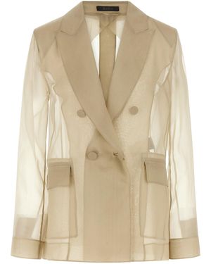 Max Mara Silk Blazer Clothing - Natural