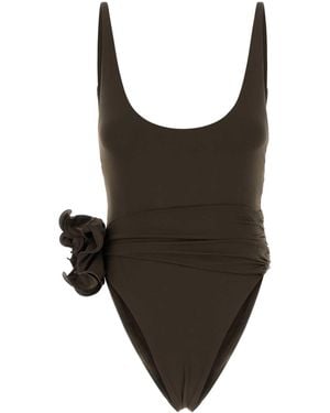 Magda Butrym Stretch Nylon Swimsuit - Black