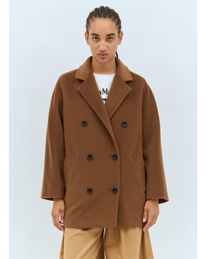 Max Mara Short 101801 Icon Coat - Brown