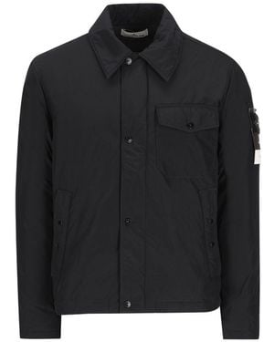 Stone Island Logo Blouson Jacket - Black