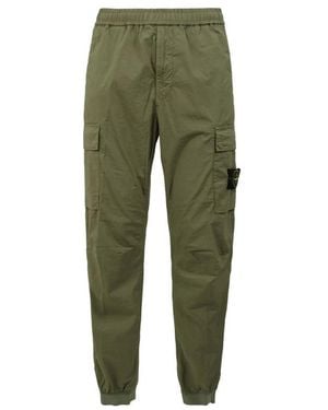 Stone Island Cotton Pants - Green