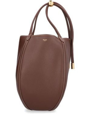 Celine Small Drop Bucket Bag - Brown