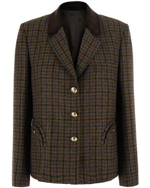 Blazé Milano Amandira Shelley Blazer Is A Virgin Wool Blazer For - Black