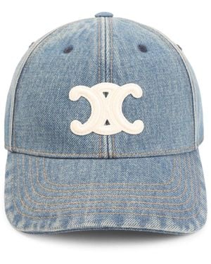 Celine Triomphe Baseball Cap - Blue