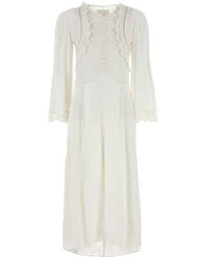 Isabel Marant Crepe Faustina Dress - White
