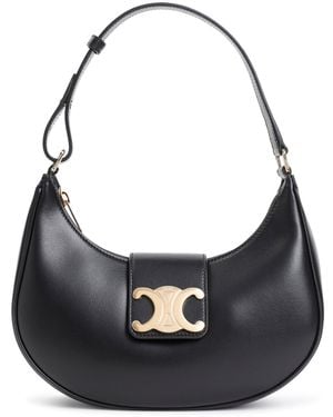 Celine Medium Ava Triomphe Shoulder Bag - Black