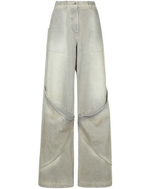 The Attico Cotton Jeans - Gray