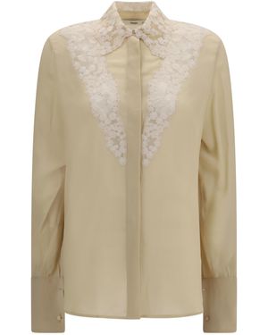Fendi Georgette Shirt - Natural