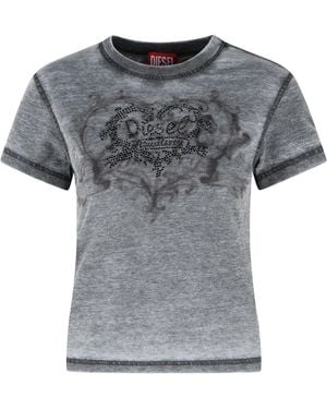 DIESEL 'Ila' Cotton Blend T-Shirt - Gray