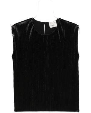 forte_forte Pleated Top - Black